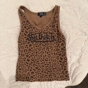 Von Dutch Leopard Print Tank
